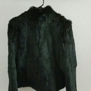 Kamal Black Real Fur Jacket